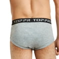 thumbnail image 2 of Men's Cotton Classic Band Briefs, Underwear Light Gray XL, 6-Pack, 2 of 2