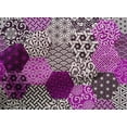 thumbnail image 5 of oneOone Cotton Poplin Purple Fabric Geometric Sewing Craft Projects Fabric Prints By Yard 42 Inch Wide, 5 of 6