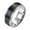 Black, variant on Unisex Rotatable Anxiety Gay Pride Ring for Couples Wedding Engagement Band Jewelry Silver Size 10