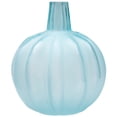 thumbnail image 4 of Northlight Transparent Glass Pumpkin Candle Holder - 9" - Blue, 4 of 7