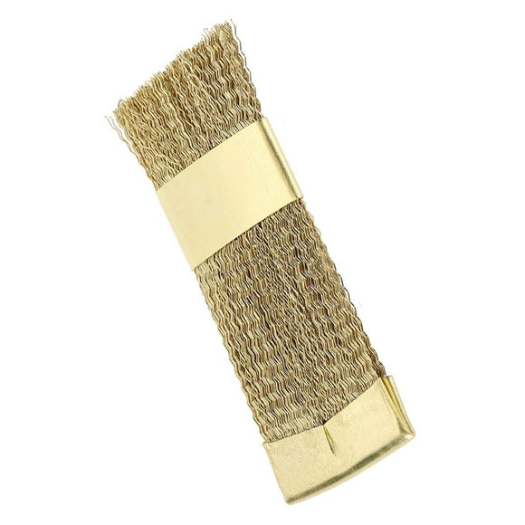 Nail Art Bits Cleaning Brush, Golden Color Copper Wire Drill Cleaner for Deburring, Rust Removal, Cleaning Surfaces, Small Size and Light Weight