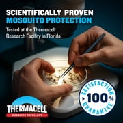 Thermacell E-ZoneGuard Patio + Rechargeable Mosquito Repeller + Fast Charging Dock with 36-Hr Refill and 6.5-Hr Battery