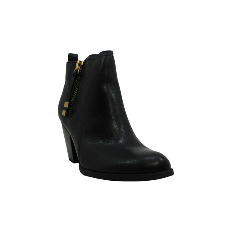 Franco Sarto Women s Diana Leather Closed Toe Ankle Fashion Boots Black Size 7.5 M