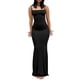 thumbnail image 1 of Vestido tipo body liso de mujer, vestido largo y ajustado para estar por casa, vestido maxi informal sin mangas para verano, 1 of 2
