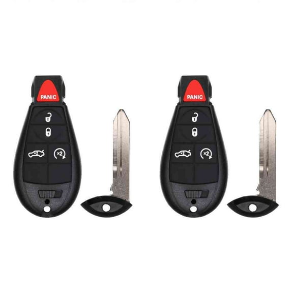 Eye4Techs Key Fob Replacement for 2009 Dodge Charger FCC IYZ-C01C IYZC01C Part Number 68058348 68058348AH 5026457 5026457AL Pack of 2