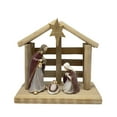 thumbnail image 4 of Estatua de la escena de la natividad de Navidad, figuras de la escena de la natividad, estatua del pesebre, figura del nacimiento de Jesús para el, 4 of 9