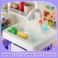 thumbnail image 6 of JoyStone 78PCS Large Kids Play Kitchen Set for Toddlers, 35.43 in Pretend Cooking Toy Kitchen with Interactive Menu, Water Play Coffee Maker, Lights Sounds Music for Kids 3+, Purple, 6 of 13