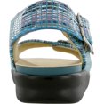 thumbnail image 3 of Women's SAS Relaxed Adjustable Strap Slingback Sandal Rainbow Teal Leather 11.5 W, 3 of 5