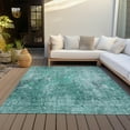 thumbnail image 6 of Addison Rugs Chantille Indoor/Outdoor Transitional Abstract Teal Washable Rectangle Rug, 9' x 12', 6 of 6