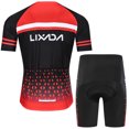thumbnail image 7 of Lixada Men Cycling Jersey Set Breathable Quick-Dry Short Sleeve and Padded Shorts MTB Cycling Outfit Set, 7 of 7