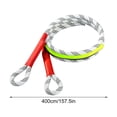 thumbnail image 3 of Emergency Tow Rope under $5! Yannianjz Heavy Duty Tow Strap, Car Tow Rope with Hooks, Emergency Towing Strap for Truck SUV Off Road Vehicle Recovery, Winch Rope Marine Use, 3 of 9