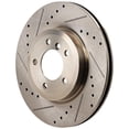 thumbnail image 2 of New Cross-drilled Brake Disc Compatible With Bmw 330i Base 6 Cyl 3.0L 330Ci M 6 Cyl 3.0L Z4 Coupe 3.0si 6 Cyl 3.0L 330i M 6 Cyl 3.0L 2001-2008 By 12134052 34211 60031048 34211G, 2 of 2