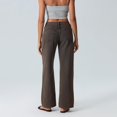 thumbnail image 3 of Women Y2k Low Rise Baggy Jeans Loose Fit Boyfriend Straight Wide Leg Jeans Trendy Stretch Long Denim Pants, 3 of 5
