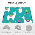 thumbnail image 3 of Llama Alpaca Cactus Cartoon Large Kitchen Drying Mat 18x24 Inch Ultra Absorbent Dish Drying Mats Foldable Countertop Protector, 3 of 8