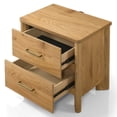 thumbnail image 5 of Furniture of America Gracie Modern Wood 2-Drawer Kids Nightstand with USB Ports, Oak, 5 of 13