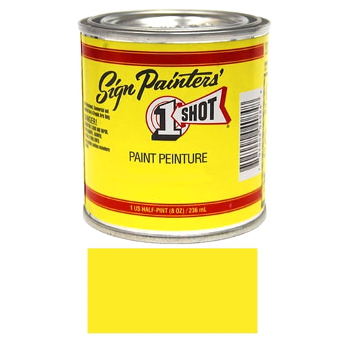 1/2 Pint 1 Shot PRIMROSE YELLOW Paint Lettering Enamel Pinstriping & Graphic Art
