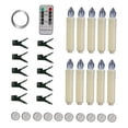 thumbnail image 1 of 10 velas LED navideñas sin llama, velas para ventana. 10 botones Con gancho, 1 of 8