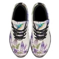 thumbnail image 2 of Hummingbird Flower Shoes Sneakers Black Size 8.5, 2 of 7