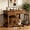 Brown, variant on 40" Black Dog Crate Furniture in Engineered Wood with 2 Storage Drawers