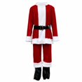 thumbnail image 5 of KICILVS Santa Claus Costume for Men Christmas Cosplay Set for Holiday Party Wear(Top, Pants, Belt, Hat, Foot Covers, Gloves, Beard), 5 of 9