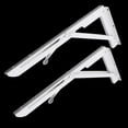 thumbnail image 2 of simhoa 2 Pieces Folding Shelf Brackets K Type Spring Steel Brackets Shelf Hardware 14inch, 2 of 8