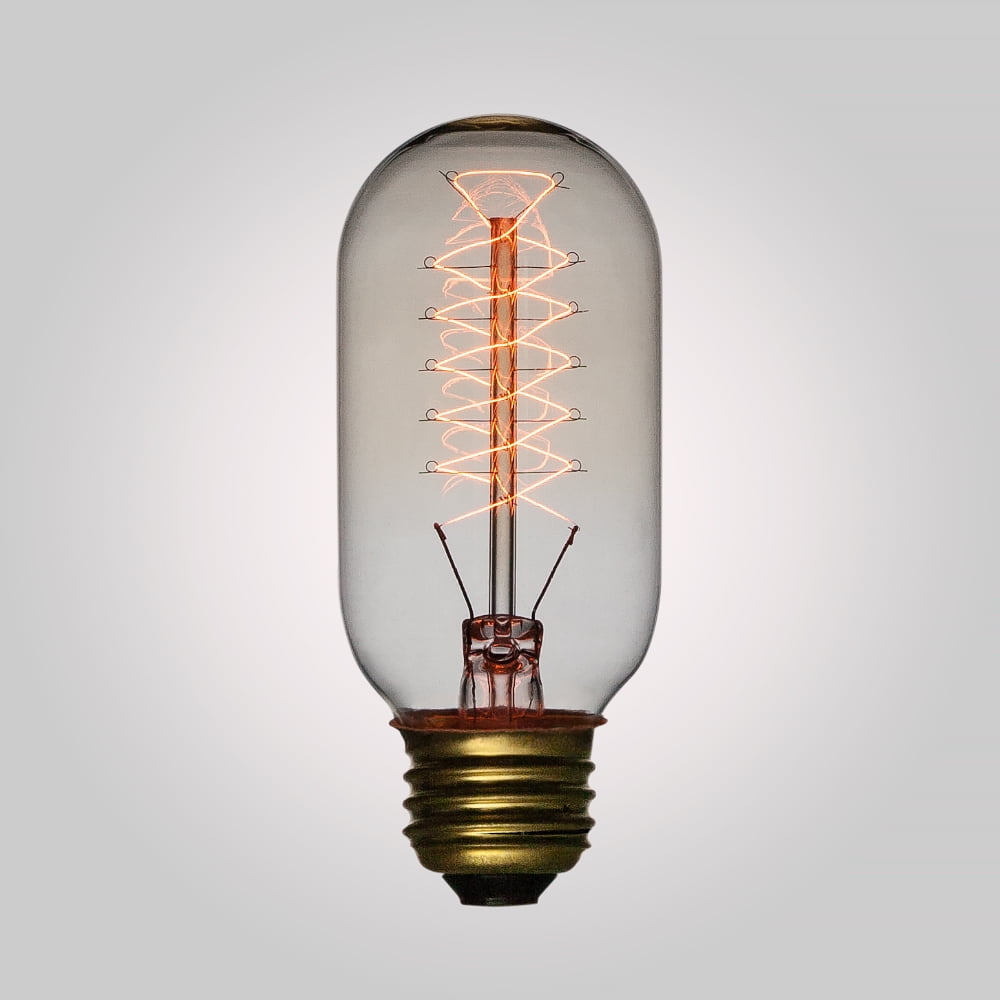 Fantado T45 Vintage Edison Light Bulb, Spiral Filament, E26 Medium Base by PaperLanternStore