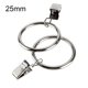 thumbnail image 2 of 40 paquetes de anillos metálicos para colgar anillos de jardín con clip para cortinas, anillos para colgar con clip (plata), 2 of 5