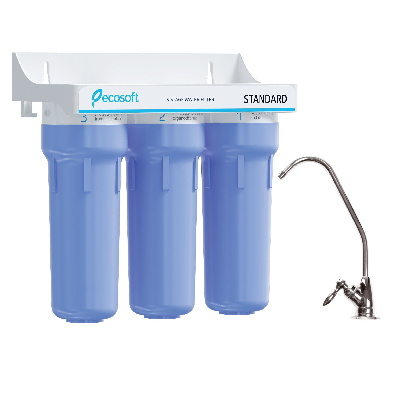 Ecosoft Standard ThreeStage Under Sink Water Purifier Filtration