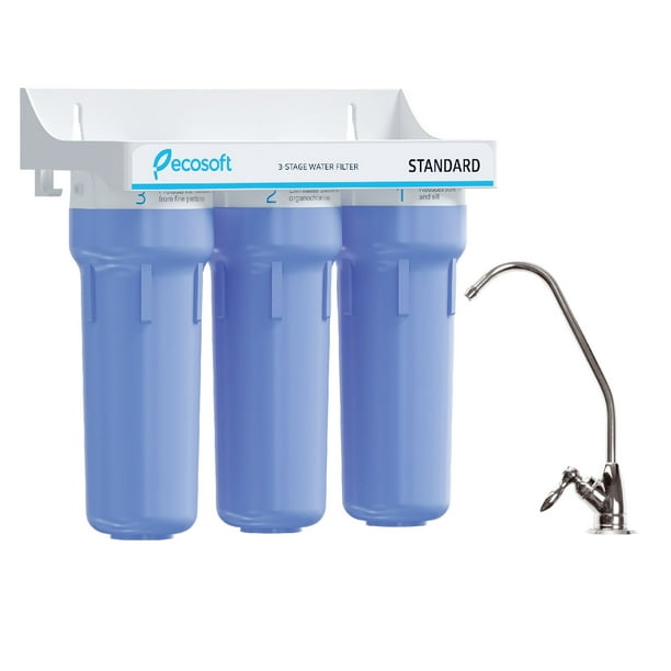 Sink Water Purifier Filtration System, Ecosoft Countertop Drinking Water Filter System