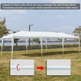 thumbnail image 2 of Gazebo Tent on Clearance, 10' x 30' Outdoor Backyard Tent for Parties, Upgraded White Wedding Tent with 7 Side Walls, Patio Canopy Tent BBQ Shelter Pavilion for Poolside Catering, L2334, 2 of 9