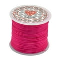 thumbnail image 3 of Rongfmy Fil de Cordon Élastique Extensible 50m/rouleau Parfait pour Bracelet, Collier, Rose Rouge, 3 of 5