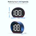 thumbnail image 4 of Mistaha 3-inch GPS Heads-Up Display with MPH Speed Display - White Font - Easy Installation and Correct Use Instructions, 4 of 6