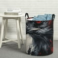 thumbnail image 5 of Cauagu Red Black Ink Style Bald Eagle for Laundry Basket,Collapsible Organizer Basket for Storage Bin Toy Bins Gift Baskets Bedroom Clothes Children Nursery Hamper -Small, 5 of 7