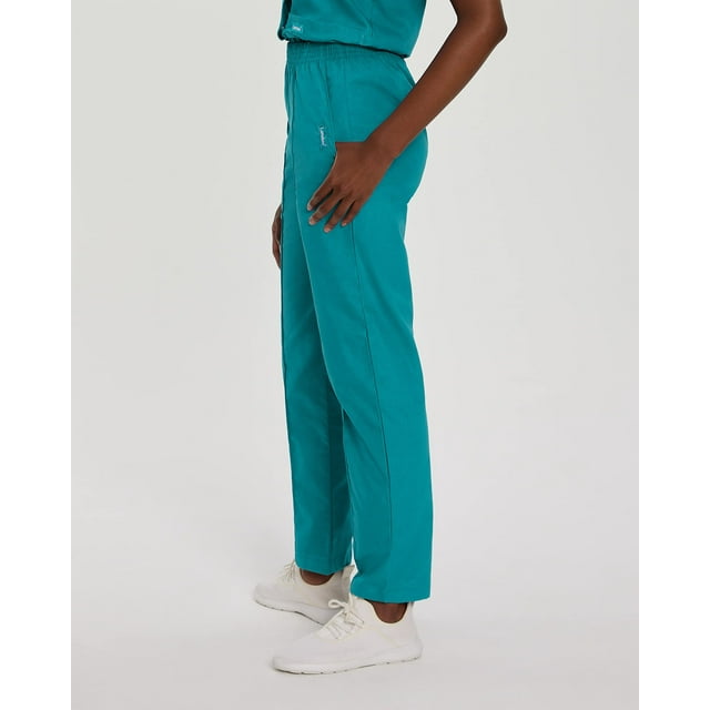 Landau Essentials Women's Relaxed Fit Scrub Pants, Black, 1 Count