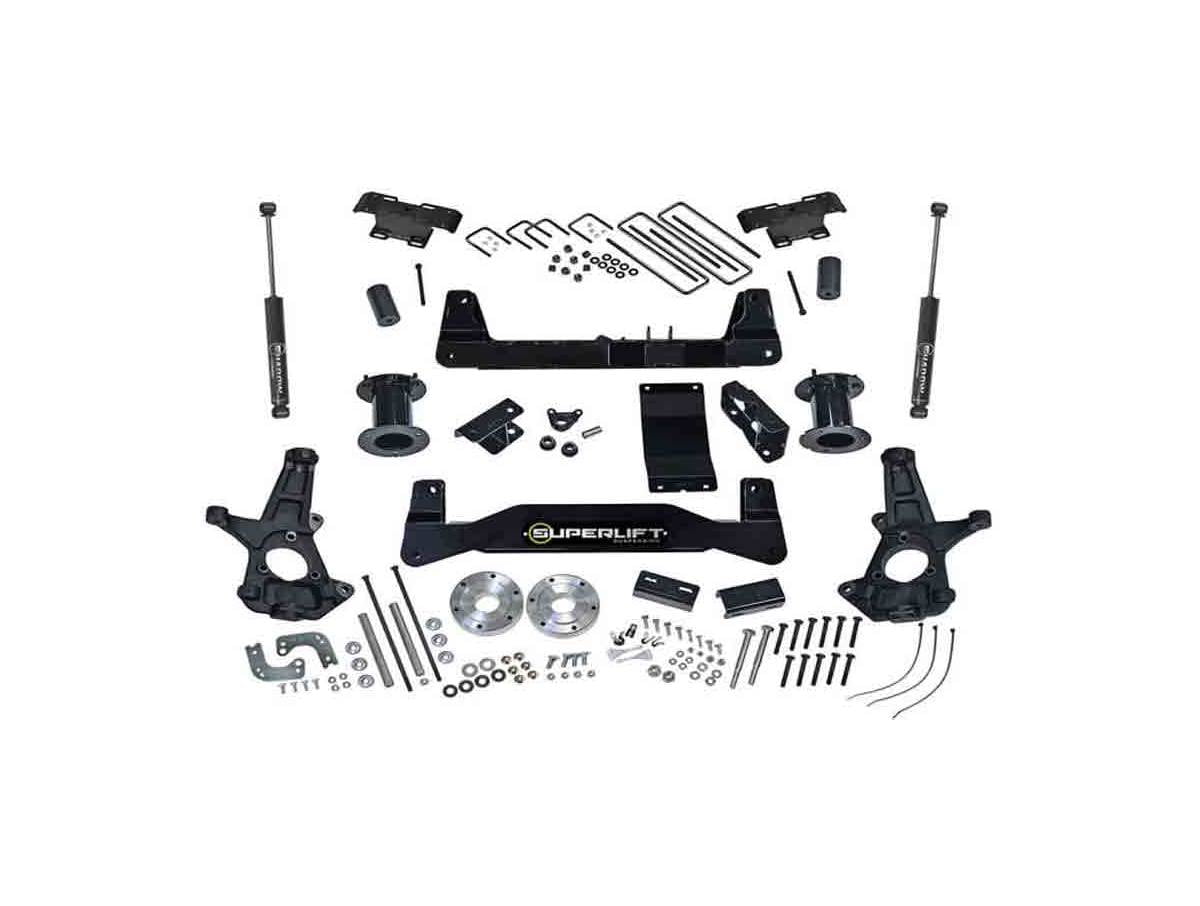 Superlift by RealTruck 6.5" Lift Kit |Complete Lift Kit with Front Strut Spacers & Rear Fox 2.0 Series Shocks|K162F|Compatible with 2007-2013 Chevrolet Silverado/GMC Sierra 1500 4WD