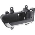 thumbnail image 3 of MURANO 03-05 FRONT INTERIOR DOOR HANDLE RH, Black, w/ Silver Insert, Plastic, w/o Lighting Hole (=REAR), 3 of 5