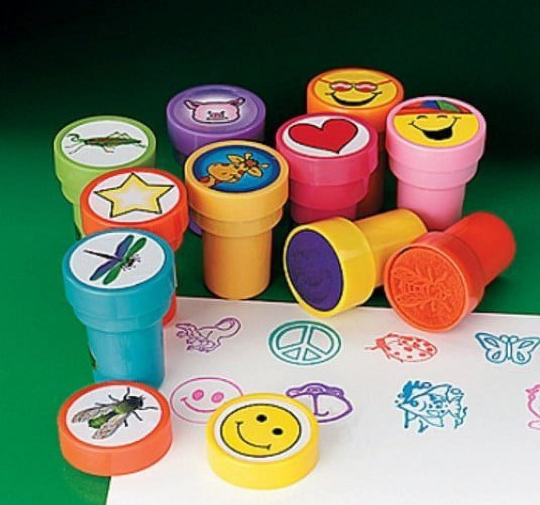 NY TOYZ High Quality 50 Assorted Stamps for Kids #1 Self Ink