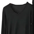 thumbnail image 5 of ylioge Womens Plus Size Pajama Sets M-5X 2 Piece Long Sleeve Tops and Pants Loungewear Outfits Casual Solid Color Soft-Modal Homewear Pajamas Set, 5 of 5