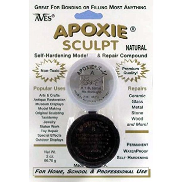 Aves Apoxie Sculpt Natural 2Part SelfHardening Modeling Compound 1/4