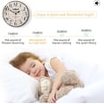 thumbnail image 5 of 14 Inch Retro Vintage French Country Style Round Wooden Wall Clock Silent Battery Operated Non-Ticking Decorative Clock for Kitchen Farmhouse Bedroom Home Wall, 5 of 7