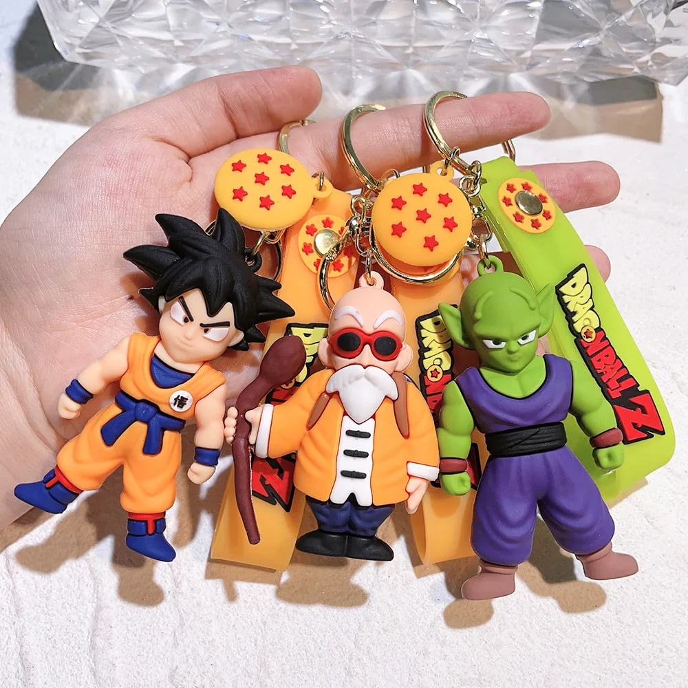 DRAGON BALL Z Anime Figures Goku Vegeta Piccolo Raditz Broli Rubber Doll Keychain Bag Keyring Charm Kids Toys Birthday Gifts 01 Walmart
