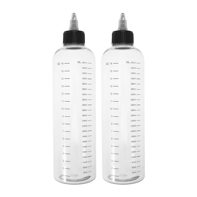 KAKOWELY salon in a bottle 2pcs Hair Dye Applicator Hair Oil Container Hair Dye Applicator Bottles Measurement Marks Reusable Squeeze Bottles For Salon And Personal Use