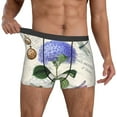 thumbnail image 2 of Cauagu Vintage Flower Print Boxer Briefs for Men,Comfortable Breathable Men's Underwear Moisture Wicking Underpants -Large, 2 of 8