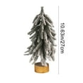 thumbnail image 3 of Room Decor Qwtwty White Mini Snowflake Christmas Tree Ornament Desk Bar Shopping Mall Window Decoration Small Christmas Tree Christmas Decoration Supplies, 3 of 6