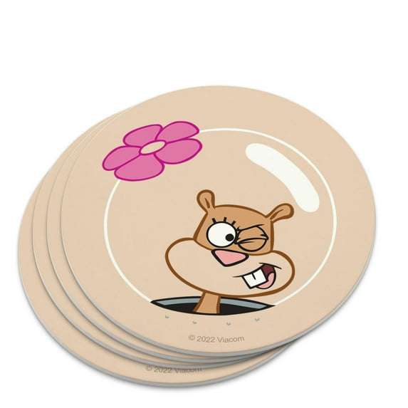 SpongeBob Sandy Wink Face Novelty Coaster Set