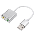 thumbnail image 1 of USB 2.0 External Sound Card, 7.1 Channel Virtual 3D o Adapter, 3.5mm for Phone, Laptop, 1 of 4