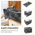 thumbnail image 2 of Yayeee Collapsible Cube Storage Bin with Lid Fabric Closet Decorative Basket with Handles, Gray Sky Pattern, 2 of 7