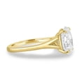 thumbnail image 6 of ESTE ORIGIN 2.00Ct Oval Cut Lab-Grown Diamond Solitaire Engagement Ring – 4 Claw Cathedral Setting, Divergent 2mm Band in 14K Yellow Gold for Women, 6 of 7