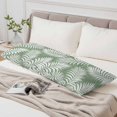 thumbnail image 6 of Palm Leaves Sage Green Body Pillow Cover 20 x 60 Inch Decorative Pillow Cover Summer Botanical Coastal Tropical Lumbar Pillowcase Seasonal Rectangle Cushion Case for Couch Sofa Bed Living Room, 6 of 9