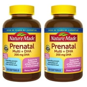 2 Pack | Nature Made Prenatal Multi + DHA, 150 Softgels
